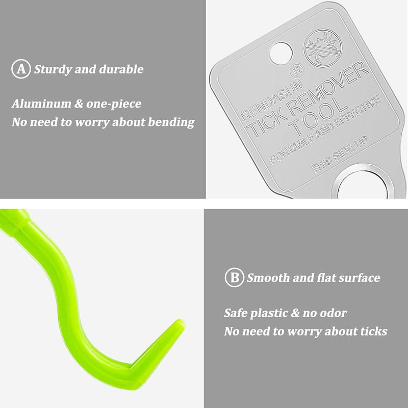 Wallace Forge Tick Remover Tool Portable with Tick Removal Tweezers Suitable for Pet and Humans, Safe and Reliable, Quick Highly Effective, Pain-Free, Essential Tick Remover Key Tools for Outdoor Activities-3 Pack - Image 5
